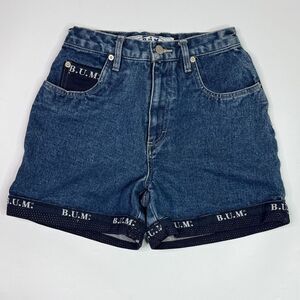 Vintage Bum Equipment Denim Shorts Size 7/8 Waist 24